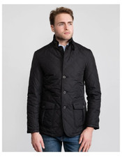 Black ~ BARBOUR LUTZ Men's Quilted Jacket MSRP$380 Rugged & Sophisticated
