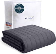 15lb Weighted Blanket for Adults with Cooling Glass Beads, All Season Use, 48x72