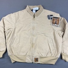 Vintage Carhartt Santa Fe Jacket Mens XXL Sandstone Duck Deadstock 90s Quilted