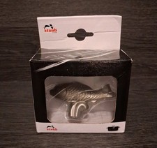 Staub Animal Knob Fish Stainless Steel Cocotte Dutch Oven Lid 40509-348-0 NIB
