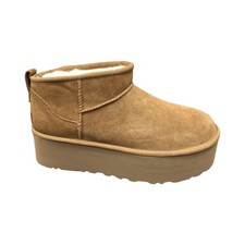 UGG Women's Classic Ultra Mini Platform Chestnut Boots 1135092 Size 10
