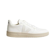 Veja Unisex Veja V-10 Leather Sneaker [VX0201270B], White, NEW