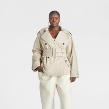 KBB by KAHLANA Women 'The Celene Trench Coat' - Khaki 2X