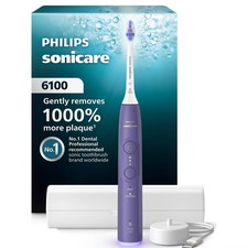 Philips Sonicare 6100 Rechargeable Electric Toothbrush - Purple: Includes Brush (Open box)