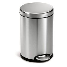 simplehuman Bathroom Trash Can, 4.5 Liter / 1.2 Gallon, Stainless Steel, Soft Cl