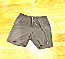 Vuori Banks Session Men Shorts Unlined 7 inches Dark Pewter VARIOUS SIZES W/TAGS