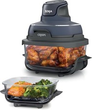 Ninja Crispi 4-in-1 Portable Glass Air Fryer System Gray (NN,FREESHIP)