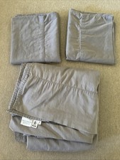 Boll And Branch 100% Organic Cotton King Flat Sheet And King Pillowcases Gray