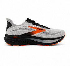 Men's Brooks Ghost 17, [Oyster Mushroom/Orange/Ebony], 2E Wide US