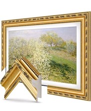 Deco TV Frames 43" Frame for Samsung The Frame TV 2021-2025 Ornate Gold (Open box)