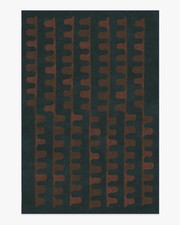 RUGGABLE Veza Midnight & Coral Flatwoven Rug 8' x 10' Sold Out Great Condition