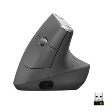 Logitech MX Vertical Wireless Mouse – Ergonomic Design, Rechargeable (Certified Refurbished)