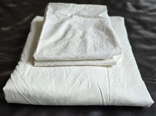 Brooklinen Sateen Luxe 3-Piece Duvet+Pillowcase King/Cal.King Cotton Cream #545 (New without tags)