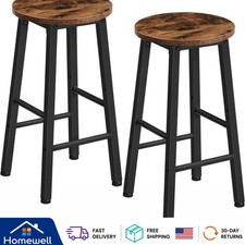 Industrial Style 24.8" Bar Stools Set of 2 – Perfect for Kitchen or Dining