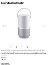 $399 ⭐100%⭐ Genuine Bose bluetooth Smart speaker Silver New Sealed Portable