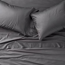 California King 600 Thread Count Sateen Sheet Set Dark Gray - Casaluna (New without tags)
