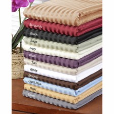 Egyptian Cotton 1000-1200 TC Stripe Sheet Set 4 PC Extra Deep Pocket US Cal King