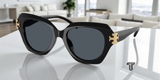 TORY BURCH TY7215U 170987 Black Dark Grey 51 mm Women's Sunglasses