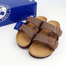 New Birkenstock Arizona Birkibuc Unisex Mocha Shoes EU37-45 With Packaging Box