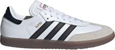 adidas Unisex Samba Indoor Sneaker, White/Black/Vivid Red, 9 US Men - NEW w/ BOX