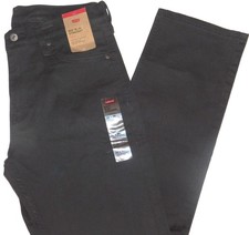 LEVIS 513 Slim Straight Jeans Stretch Slim Thru Seat & Thigh Midrise Grey Twill