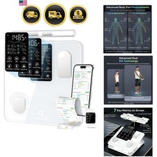 Scale for Body Weight, Upgrade 50+ Metrics 8-Electrode Smart Scale with BMI, ...