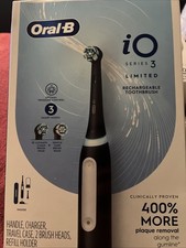Oral-B iO Series 3 Limited Electric Toothbrush Matte Black New Brush Head