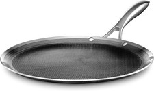 HexClad 12″ Hybrid Griddle Pan – Stainless Nonstick Flat Top Induction Ready (New other (see details))