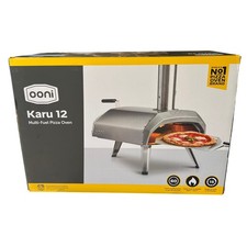 Ooni Karu 12 Multi-Fuel Portable Outdoor Pizza Oven Wood Charcoal Gas UU-P29400