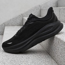 Hoka One One Bondi 9 Triple Black 1162011-BBLC Mens Running Sneakers New