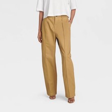 KBB by KAHLANA Women 'The Barrel Wide Leg Trousers' - Brown M