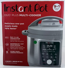 Instant Pot Duo Plus, 6-Quart Whisper Quiet 9-in-1 Electric Pressure Cooker - OB (Open box)