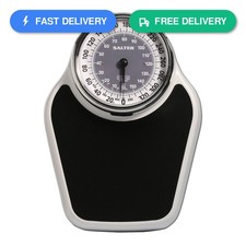 Salter Pro-Helix Professional Oversized Bathroom Scale with Black Vinyl...