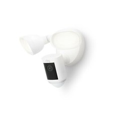 Ring Floodlight Cam Wired Plus Security Camera - White: 2-Way Talk Motion