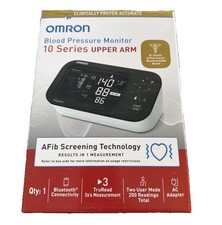 Omron 10 Series Upper Arm Blood Pressure Monitor AFib Bluetooth - BP7465 - NEW