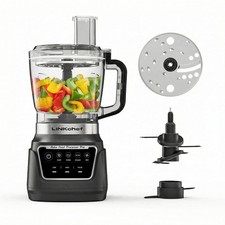 LINKChef Food Processor, 1000W All-Copper Motor, 9-Cup BPA-Free Bowl, 4 Presets, (Open box)