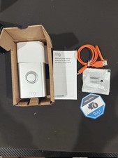 Ring 1080p Wireless Video Doorbell - Satin Nickel Model 5F97F2 FAST SHIPPING (Open box)