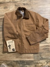 Carhartt Detroit Jacket 6BLJ Blanket Lined Vintage NWT brown Duck Size 40 USA