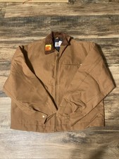 Carhartt Detroit Jacket 6BLJ Blanket Lined Vintage brown Duck Size 46 USA New