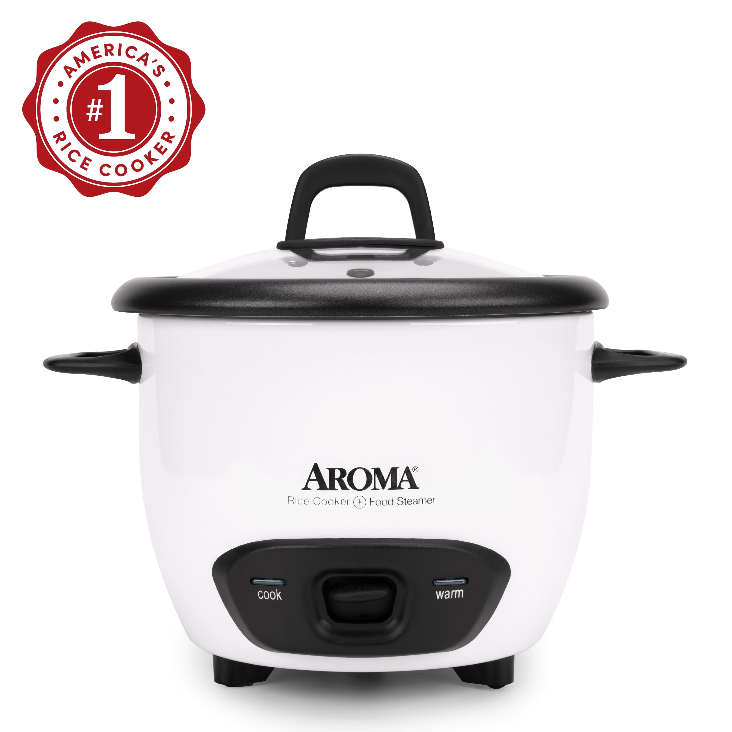 AROMA® 6-Cup (Cooked) / 1.5Qt. Rice & Grain Cooker, White, New, ARC-743G
