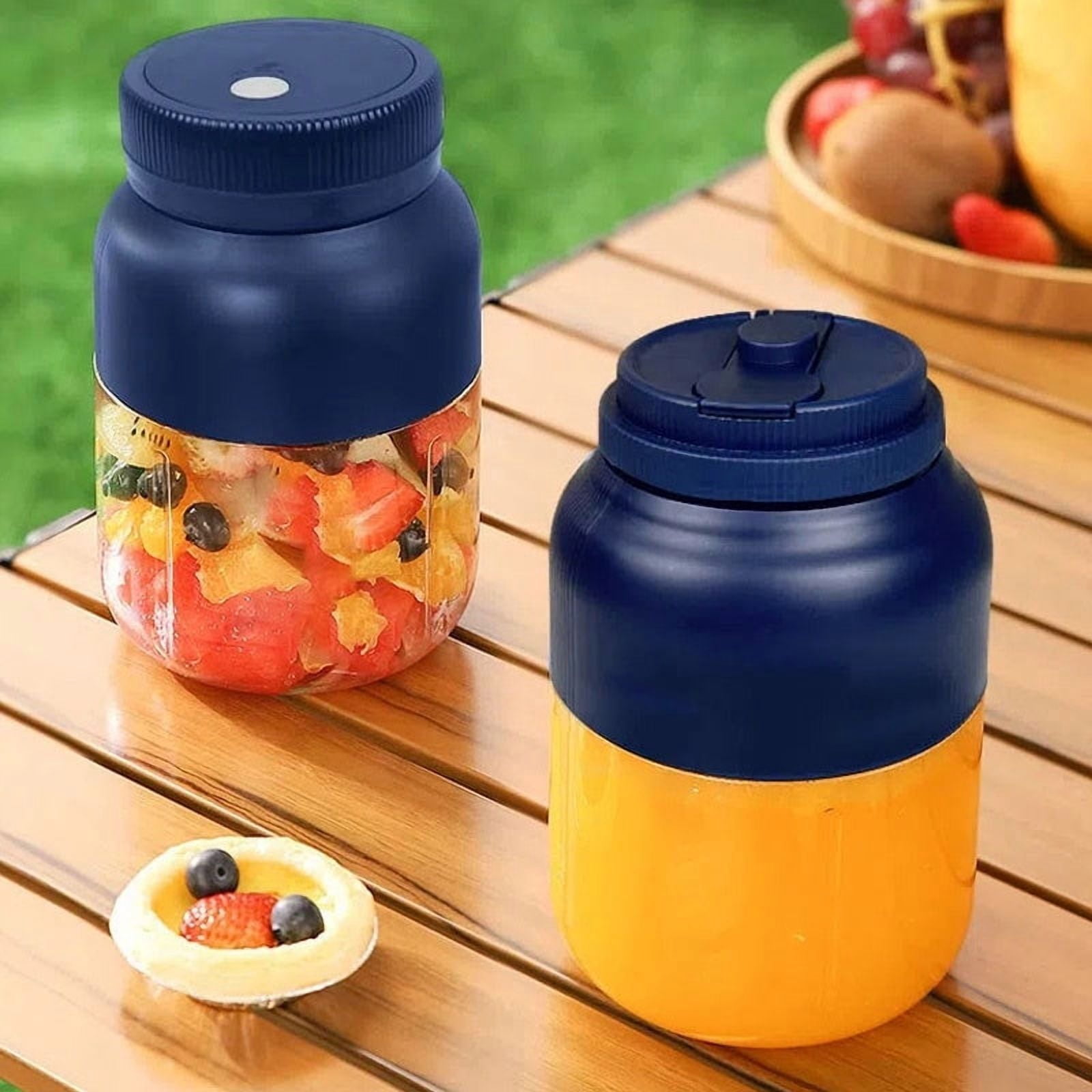 FHBVT Portable Blender 1300ML Rechargeable Juicer Cup High Speed Smoothie Maker Powerful Ice Crusher Large Capacity Travel Juice Mixer USB Charging Personal Blender for Home Office Outdoor Holiday