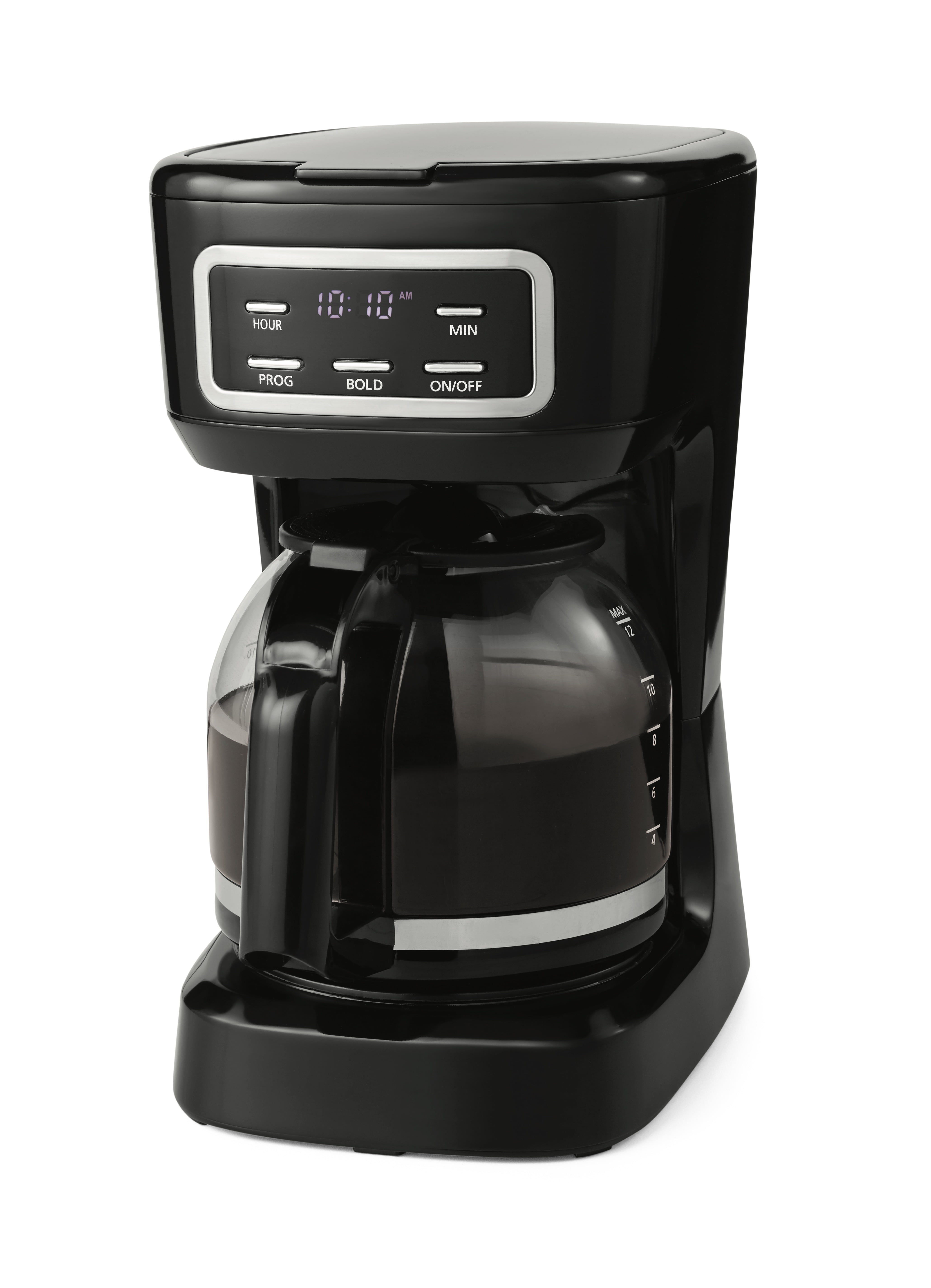 Mainstays 12-Cup Black Programmable Drip Coffee Maker