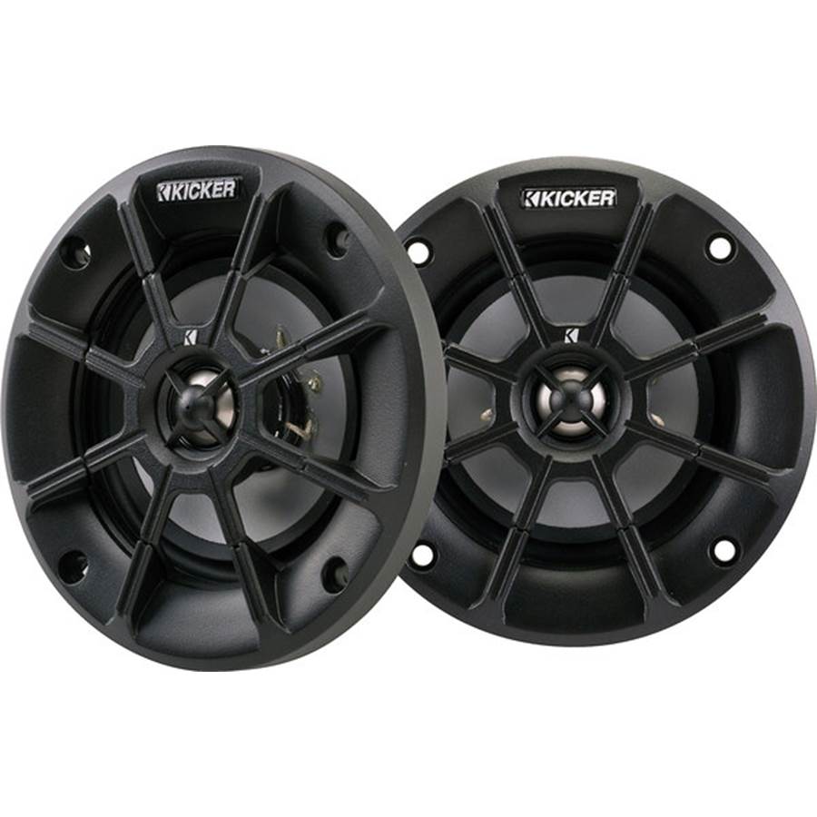 Kicker PS42 4" 2-way speakers (2-ohm) for use in motorcycles, boats, and ATVs