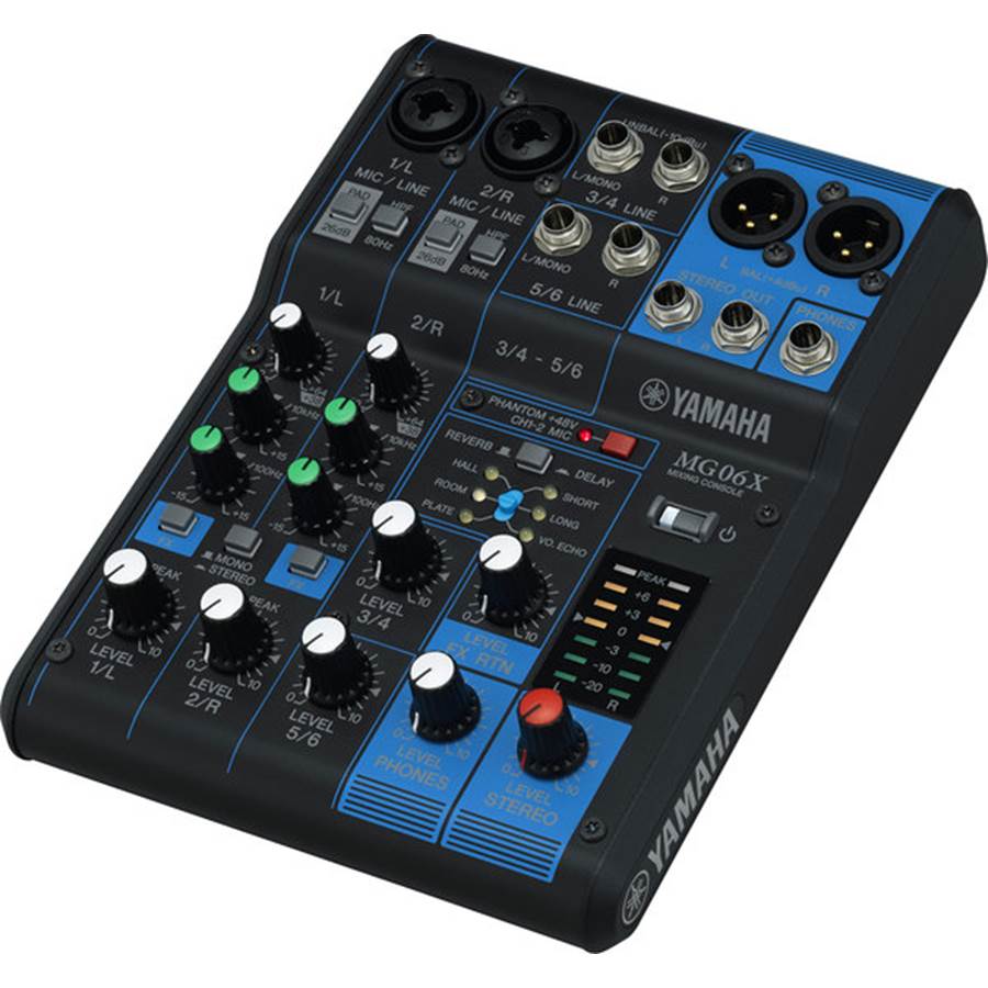 Yamaha MG06X 6-channel mixer - with onboard effects