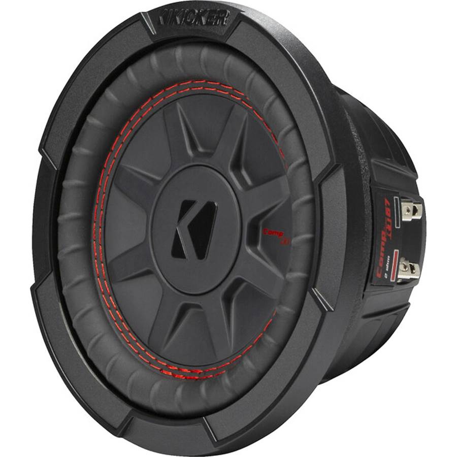 Kicker 48CWRT672 CompRT Series shallow-mount 6-3/4" subwoofer with dual 2-ohm voice coils