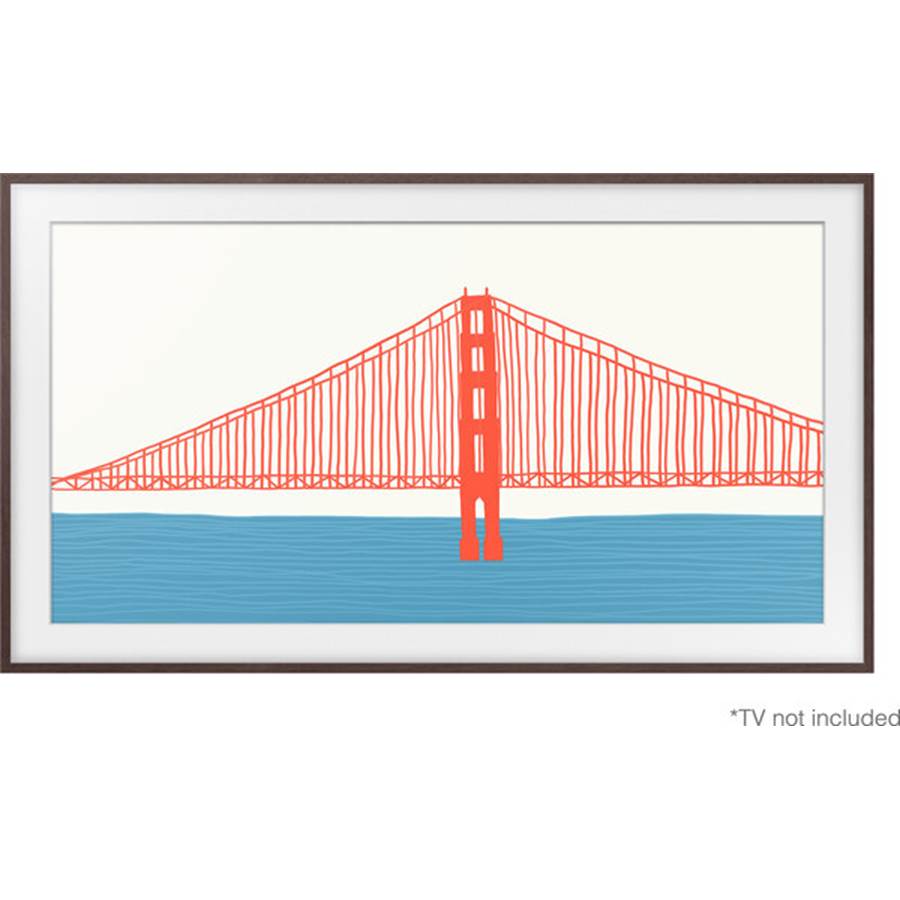 Samsung 50" The Frame Customizable Bezel (Modern) Fits compatible 50" Samsung "The Frame" TVs - Brown