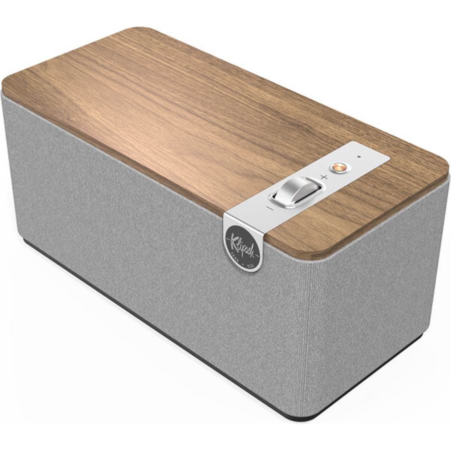 Klipsch The One Plus Powered Bluetooth speaker with USB and 3.5mm stereo inputs - Walnut