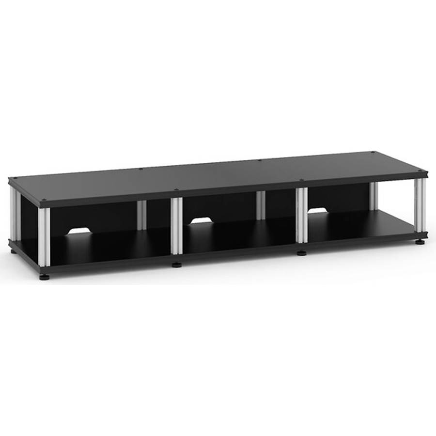 Salamander Designs Synergy System Core Module SL10 Lowboy audio/video cabinet for TVs up to 75" - Black Oak with Aluminum Posts