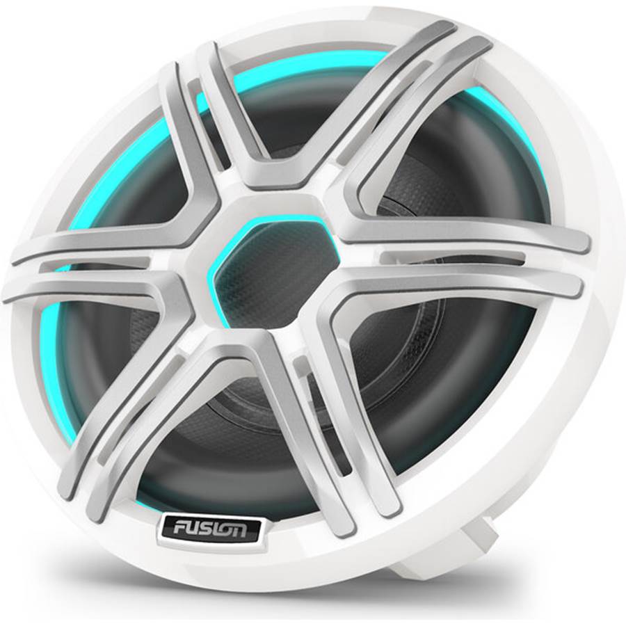 Fusion Apollo AP-SL12SPW 12" marine CRGBW LED subwoofer - Sport White Grille