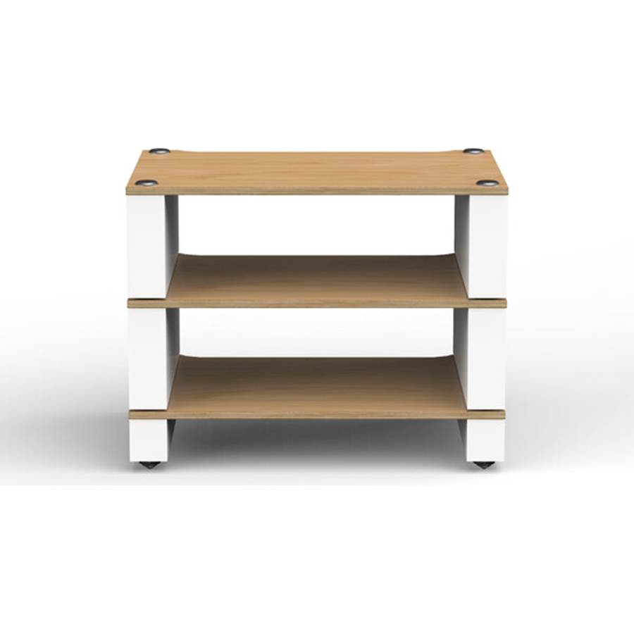 Blok Stax 2G 3-Shelf Collection Modular audio stand - Natural Ash/Satin White